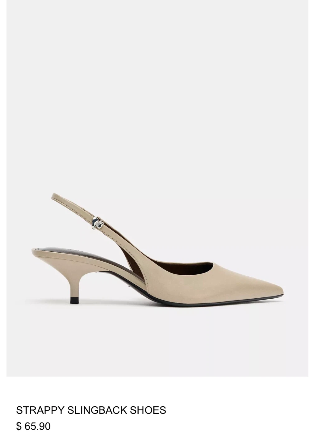 Strappy Slingback - Beige