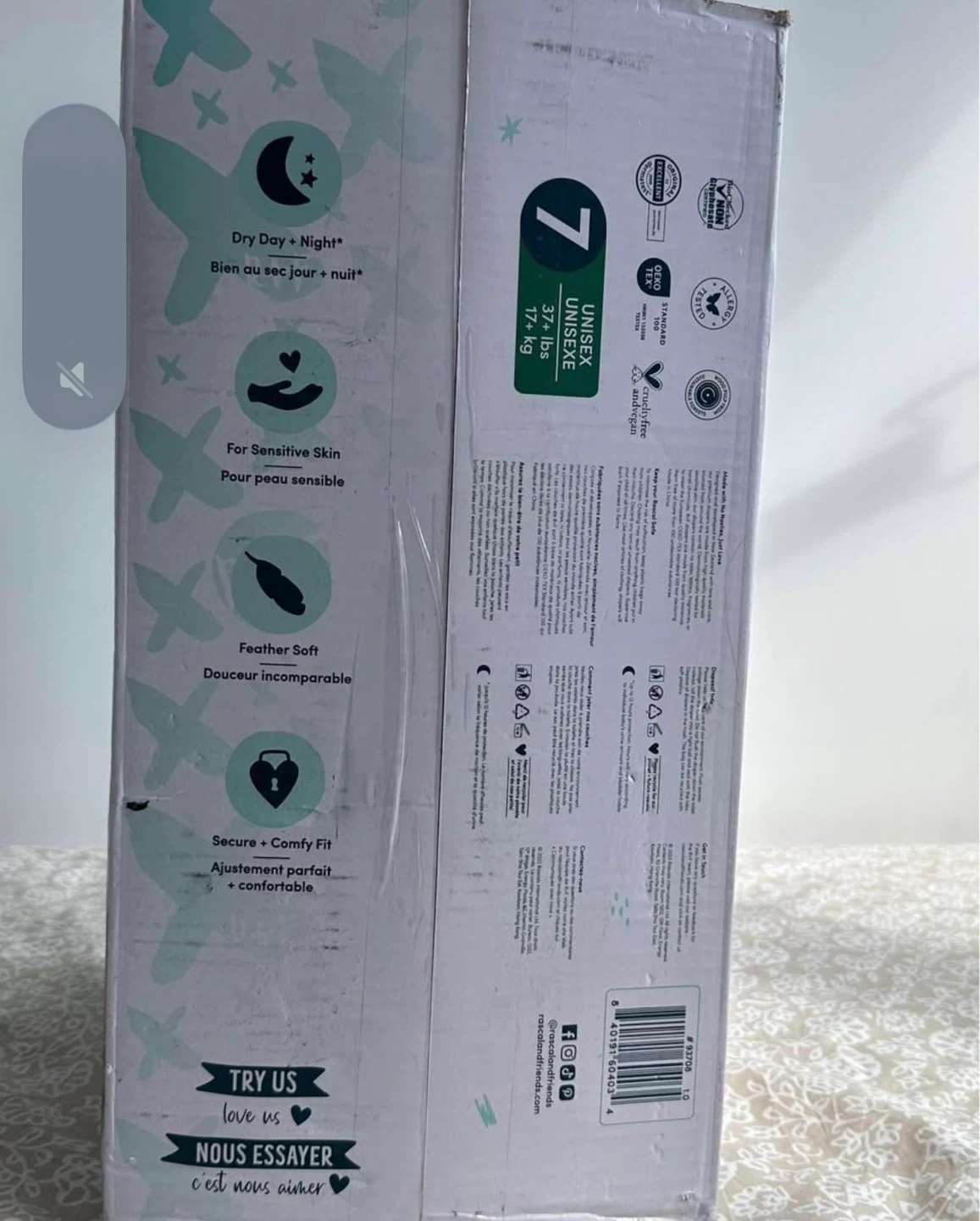 Rascal + Friends Premium Diapers Size 7 (88 Count) - photo 2