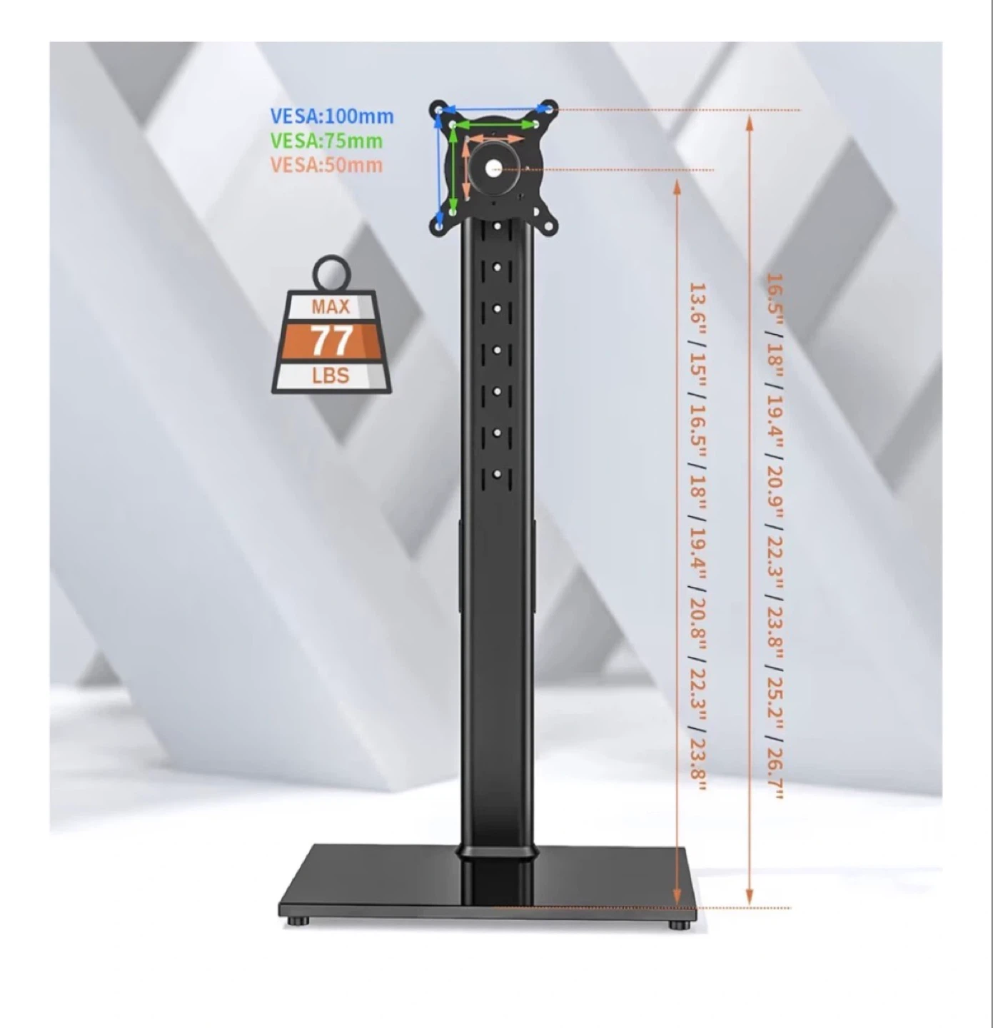 Monitor Mount Stand - 360 Rotation - photo 5