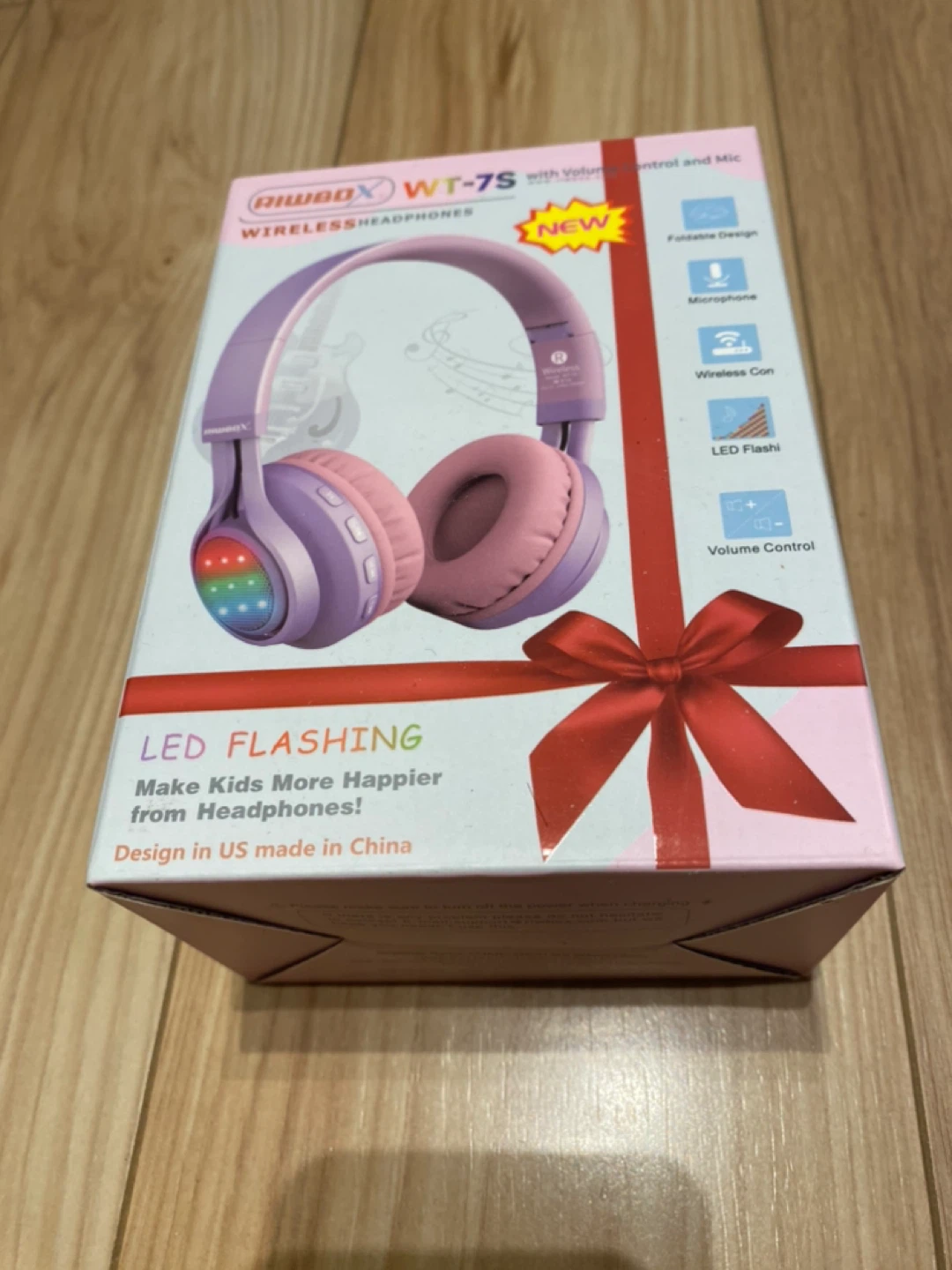 AIWBOX WT-7S Wireless Headphones with LED Flashing - photo 2