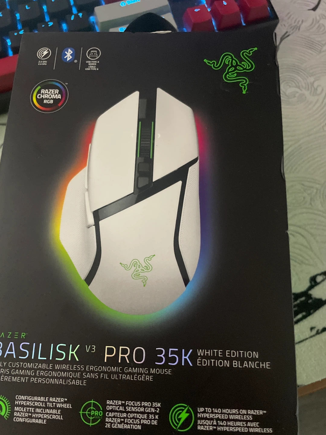 Razer Basilisk V3 Pro 35K White Edition Wireless Gaming Mouse - photo 2