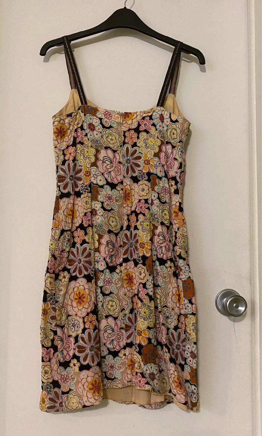 Vintage silk beaded dress - photo 2