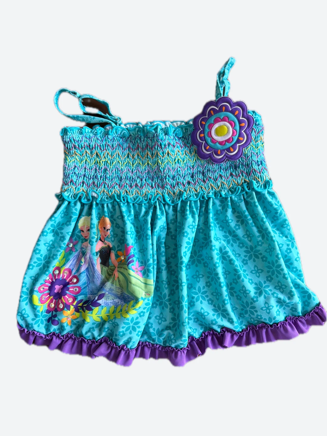 🆕 DISNEY STORE Frozen 2-piece Swimsuit UPF 50+ | Size 7/8 (NWT)🌟 - photo 2