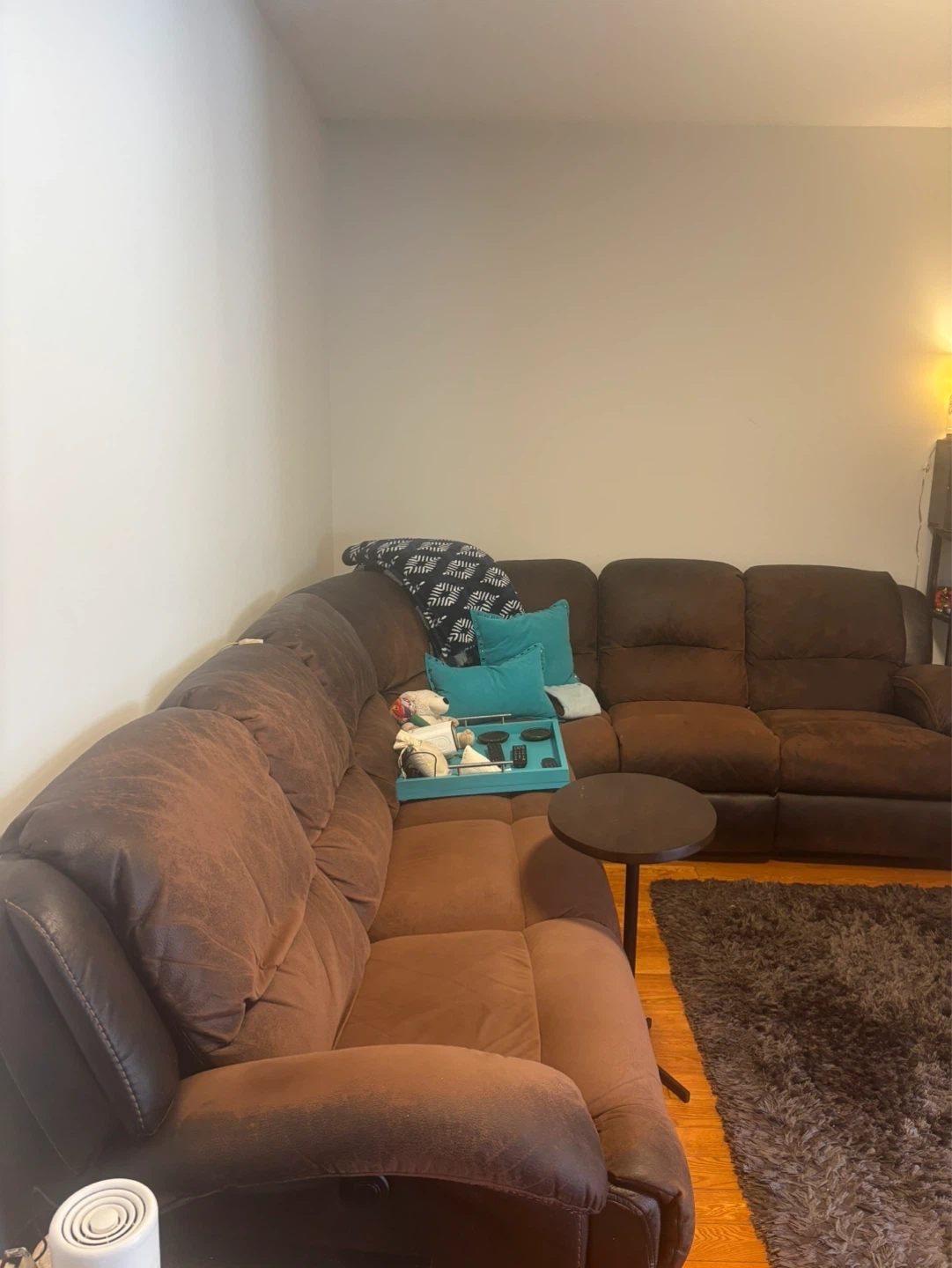 Brown Sectional Recliner Sofa - photo 2