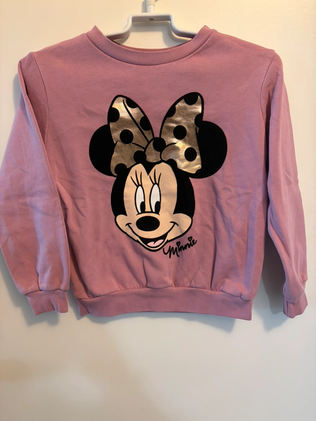 H&M x Disney Minnie Mouse Pink Sweatshirt