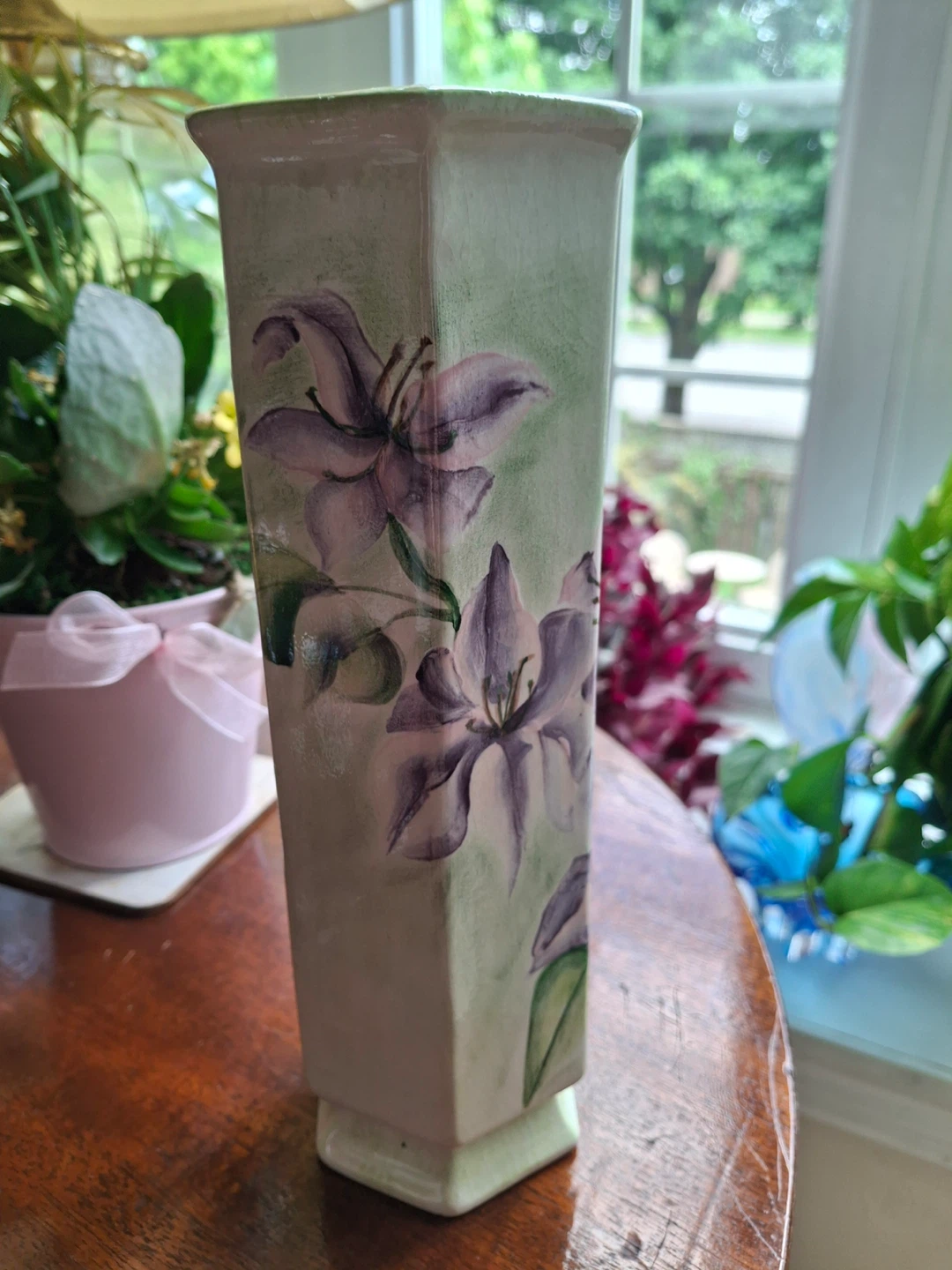 Vintage floral vase- Huron Stoneware - photo 3