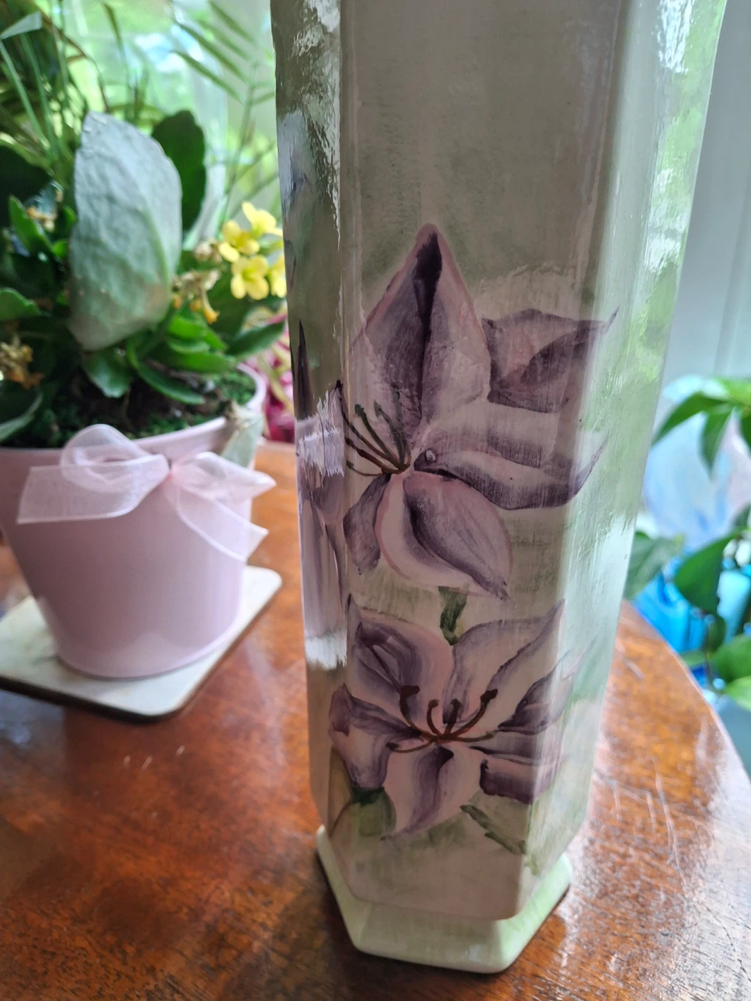 Vintage floral vase- Huron Stoneware - photo 2
