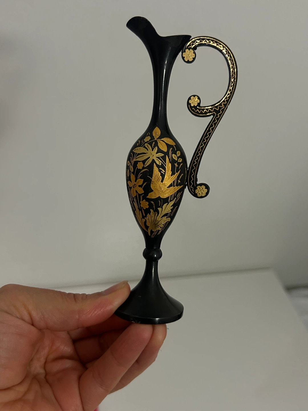Decorative Black and Gold Vase