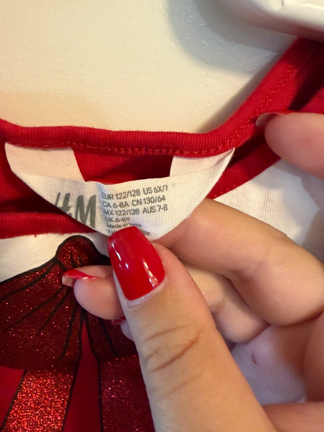 H&M Girls Red Christmas Dress - photo 2