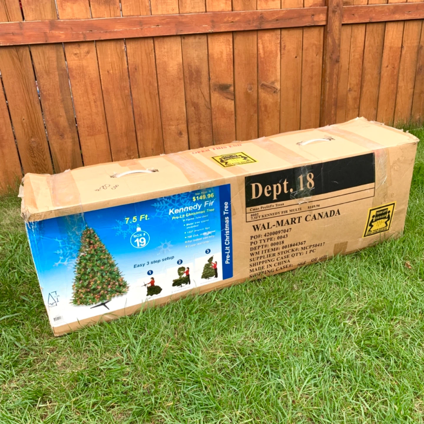 Pre Lit Christmas Tree 7.5 Ft Artificial Tree Holiday Decor