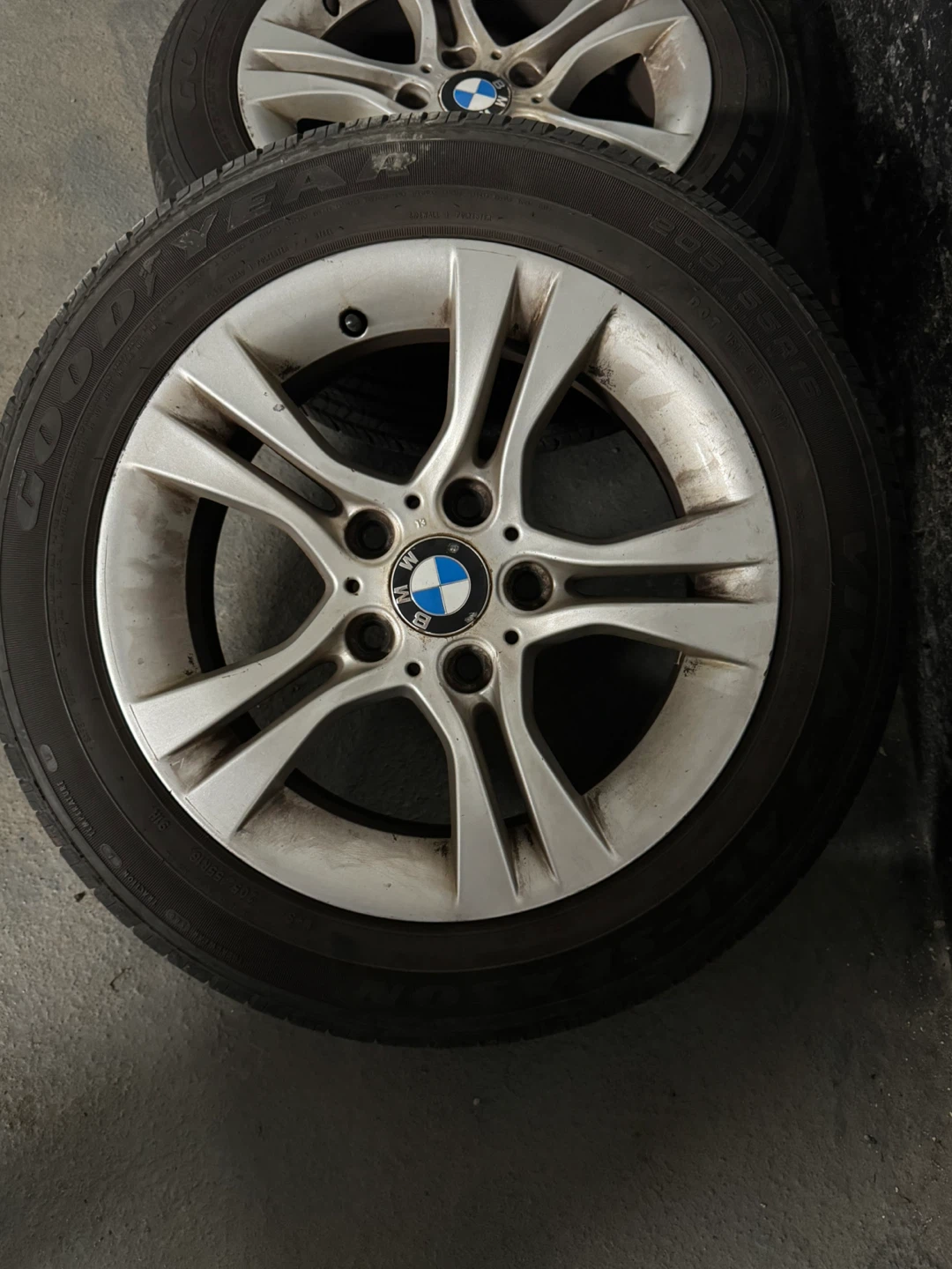 Set of 4 BMW Alloy Wheels and Goodyear Tires - photo 3