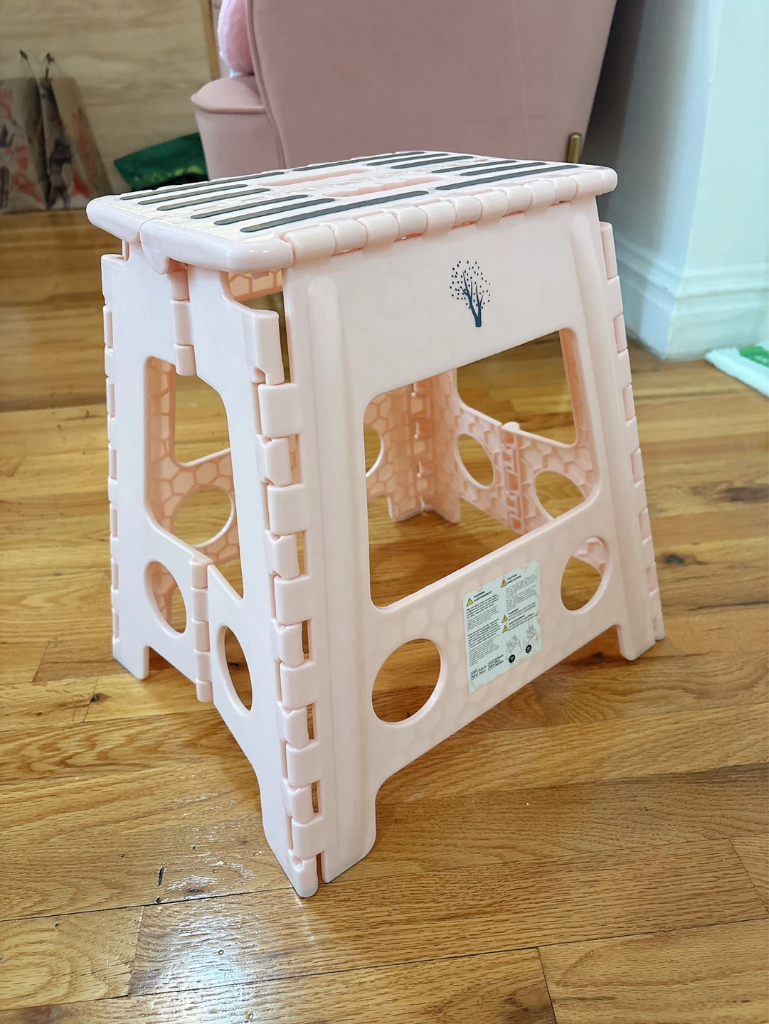Pink Folding Step Stool - photo 2