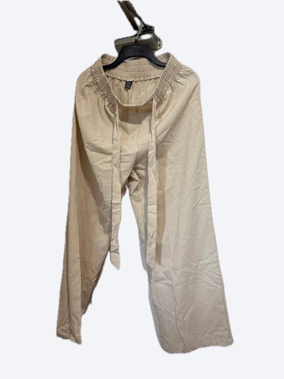 SHEIN Wide Leg Pants Beige
