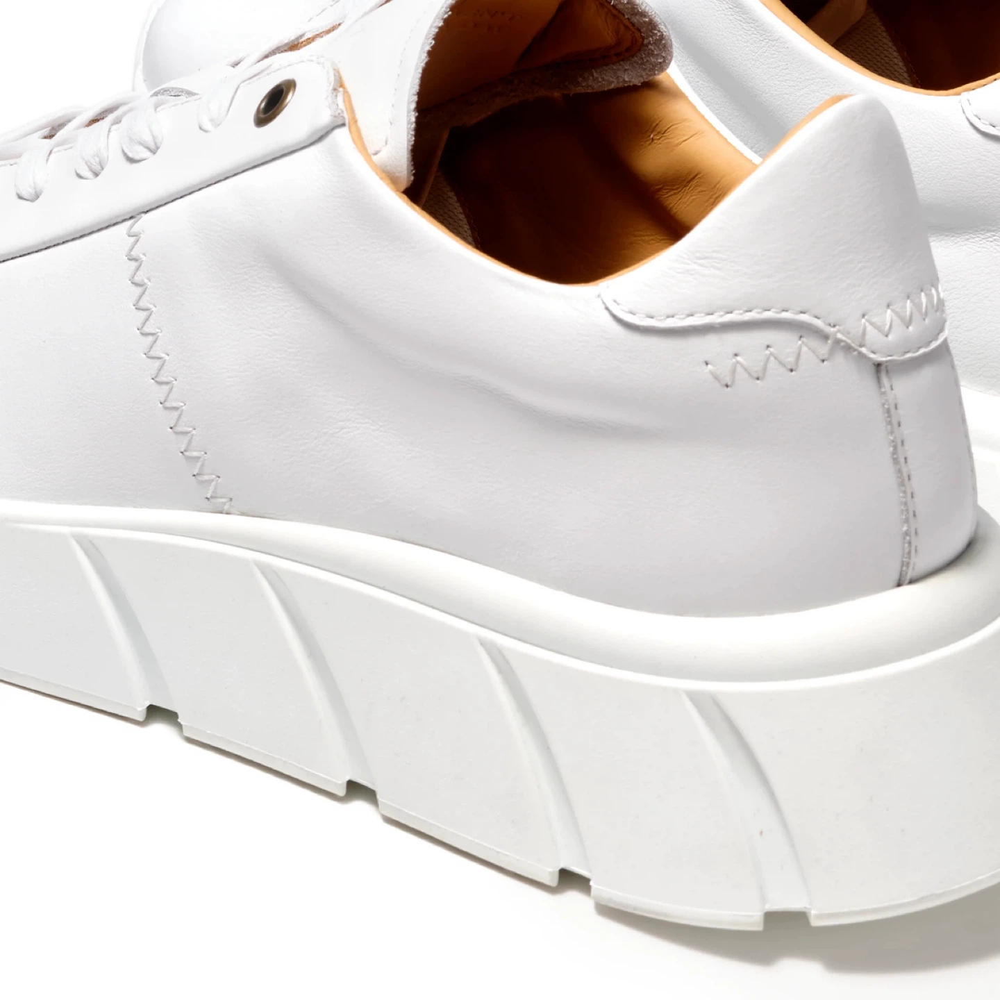 NERA Limited White genuine Leather Sneakers - photo 4