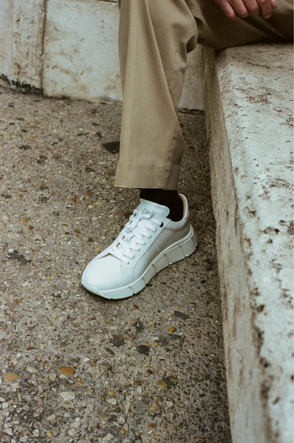NERA Limited White genuine Leather Sneakers - photo 3