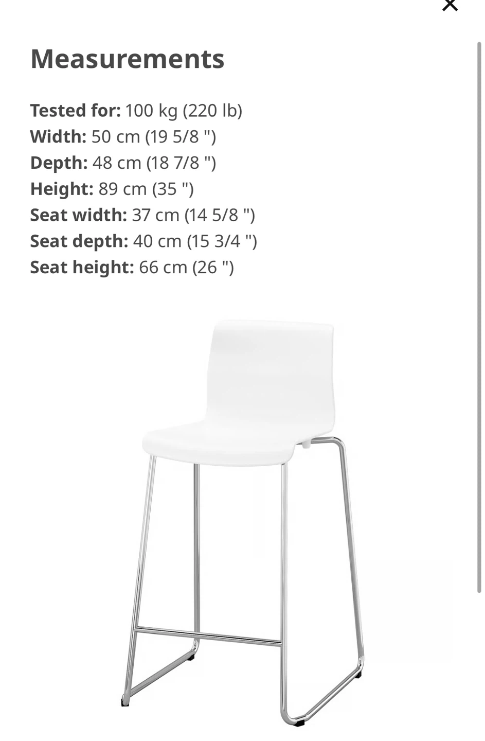 White Bar Stools (Set of 2) - photo 5