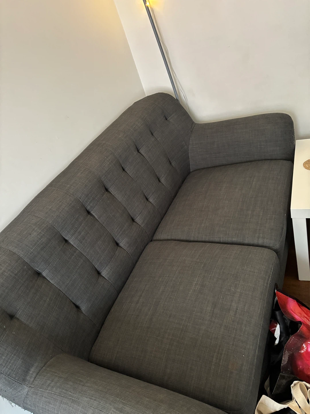Dark Grey Loveseat - photo 2