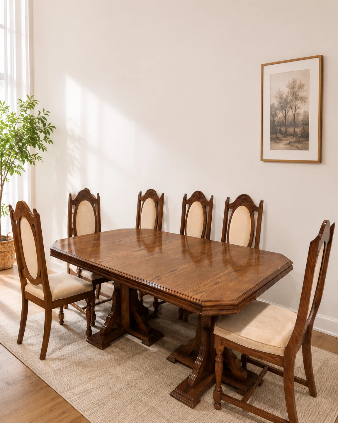 Pure Wood Dining Table Set -Made in Italy - photo 3
