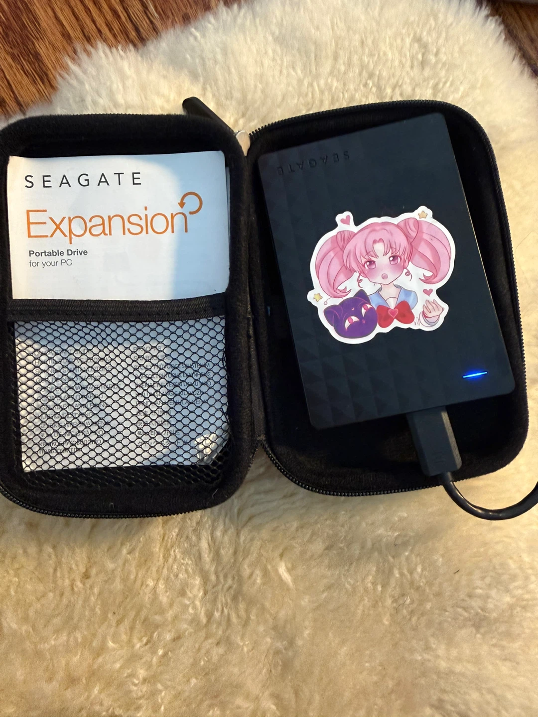 2TB Seagate Expansion Portable Drive with Orico Case - photo 2