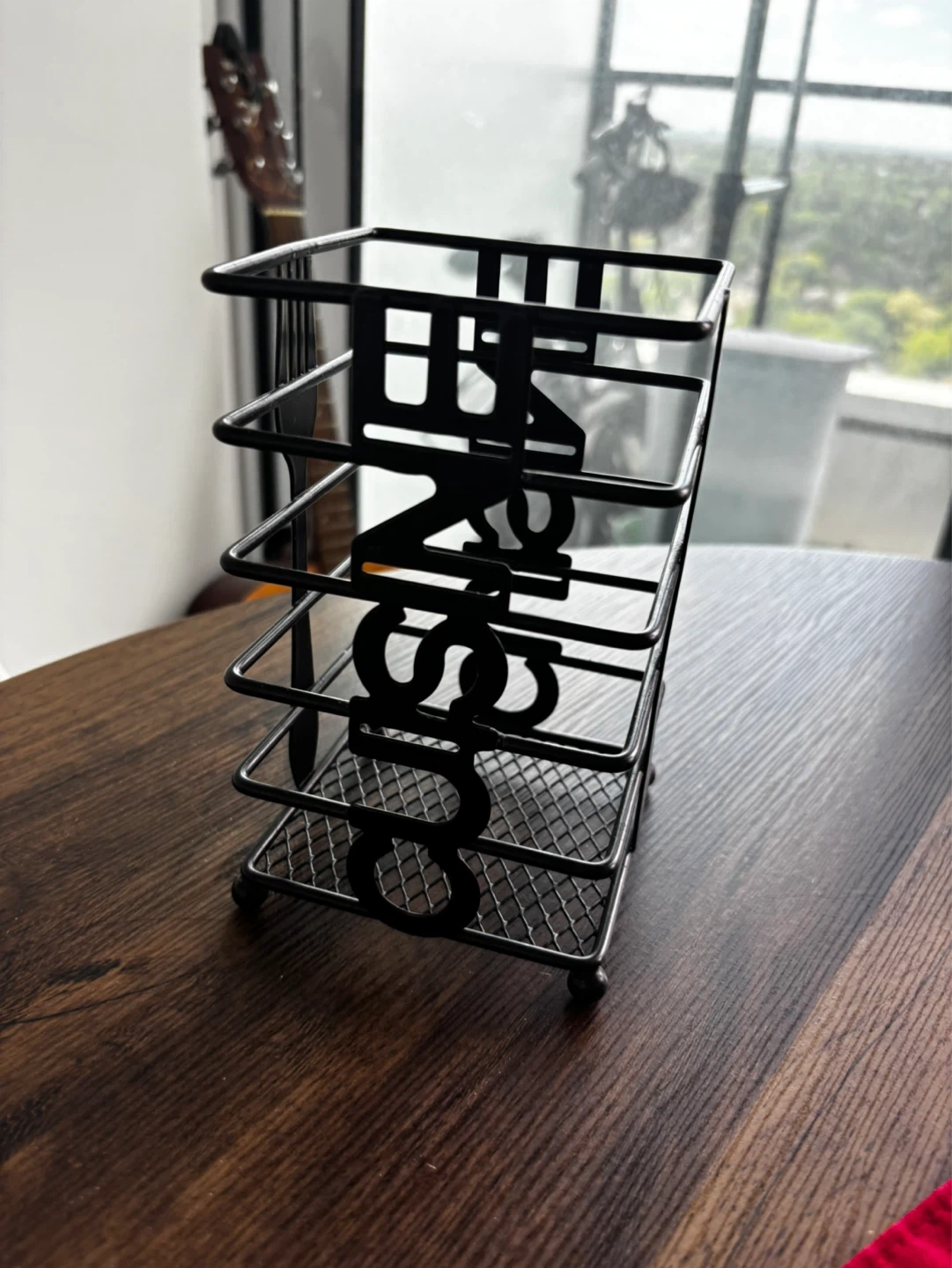 Black Metal Cutlery Holder Organizer - photo 3