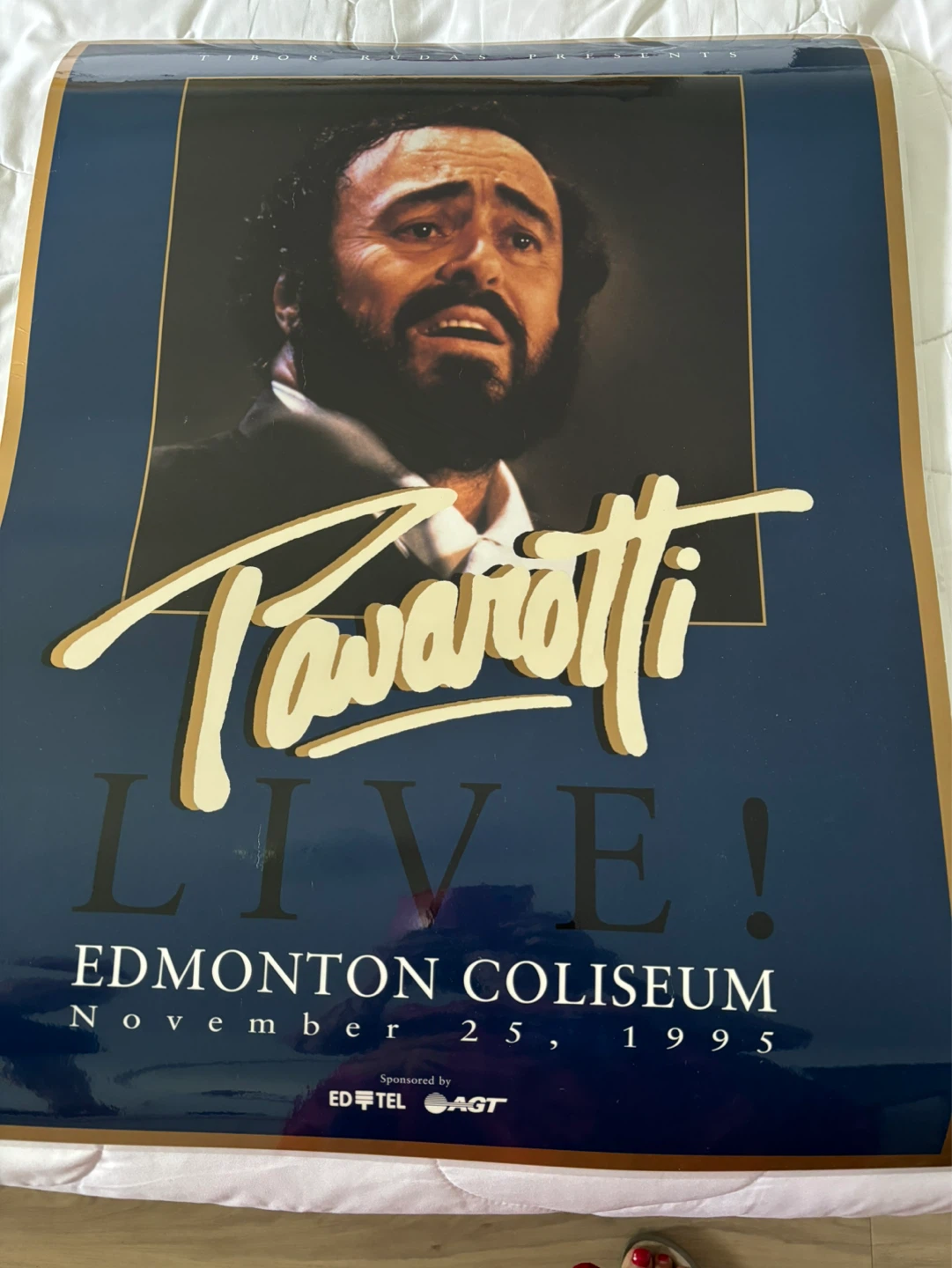Luciano Pavarotti Live Poster - Edmonton Coliseum Nov 25, 1995 - photo 3