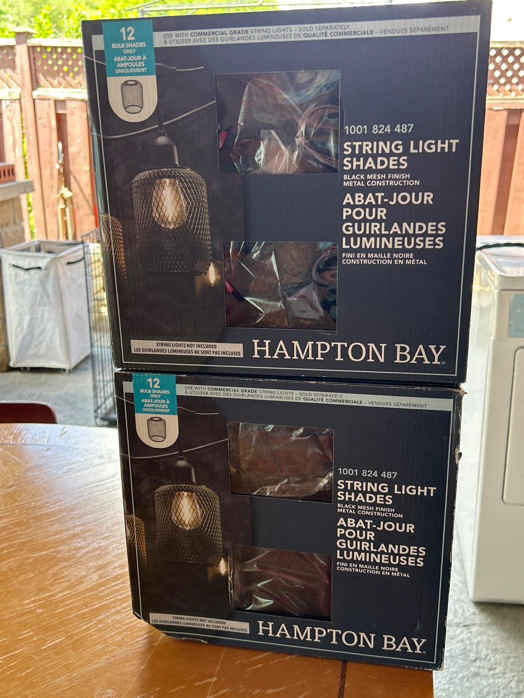 Hampton Bay 12 Black Mesh String Light Shades