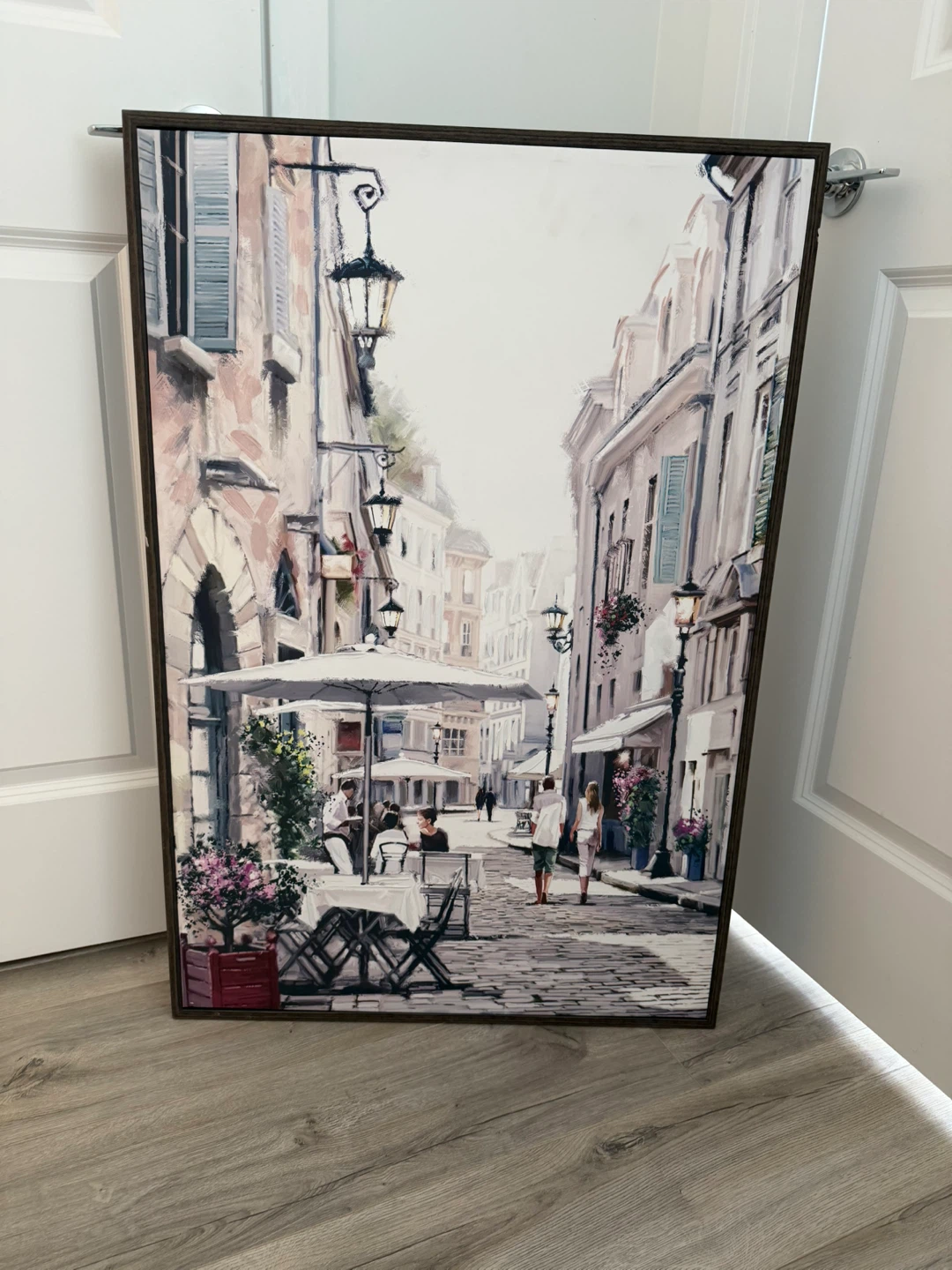 Canvas Wall Art - Parisian Street Scene