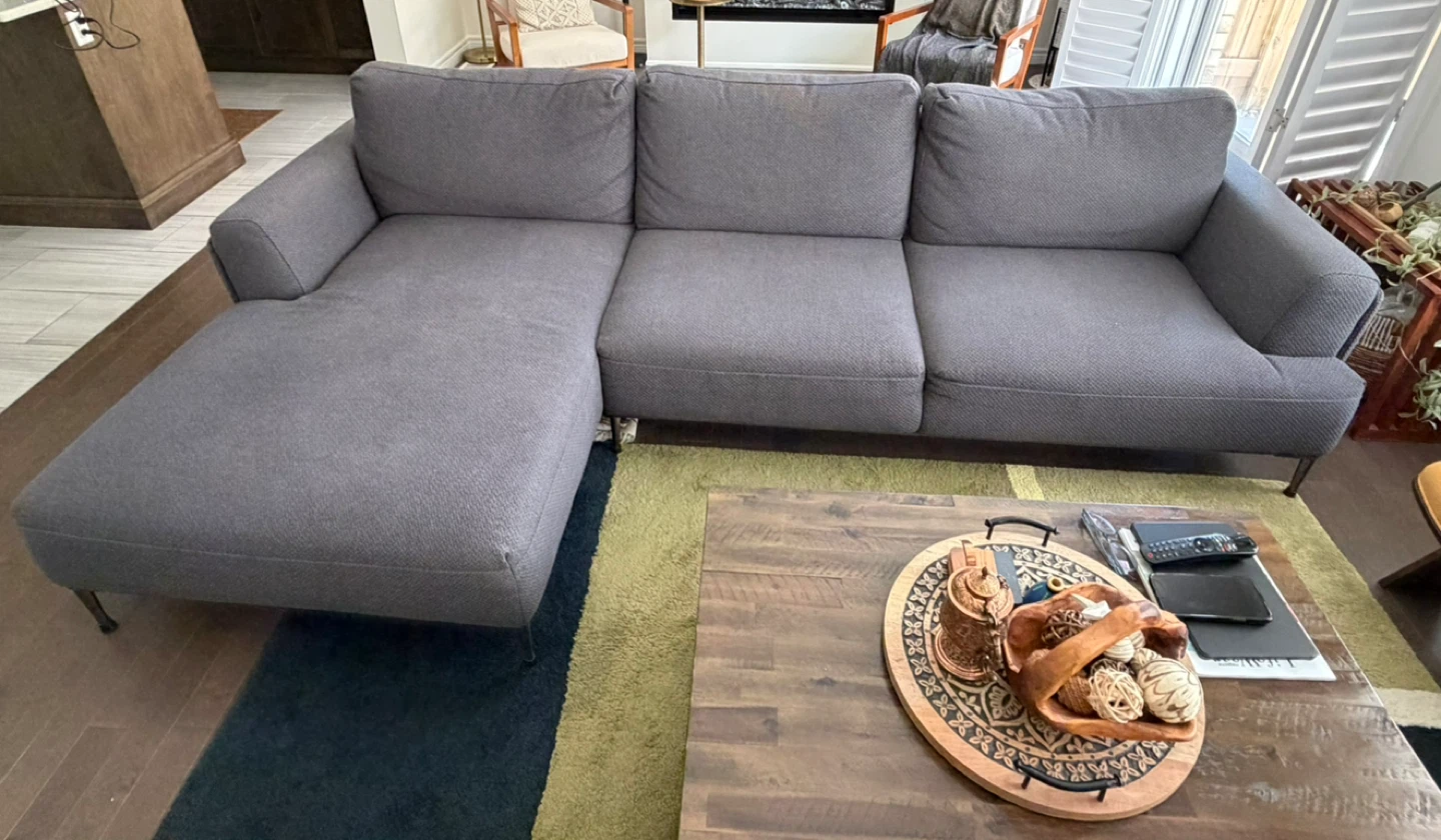 Couch with retractable back rests for sale