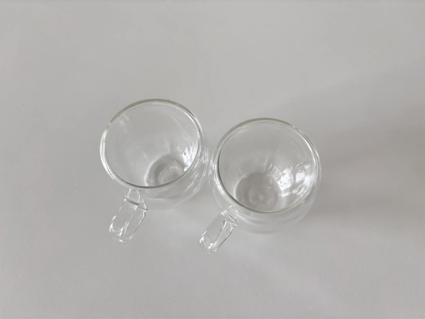☕ 2-Piece Clear Glass Espresso Shot Cups Set