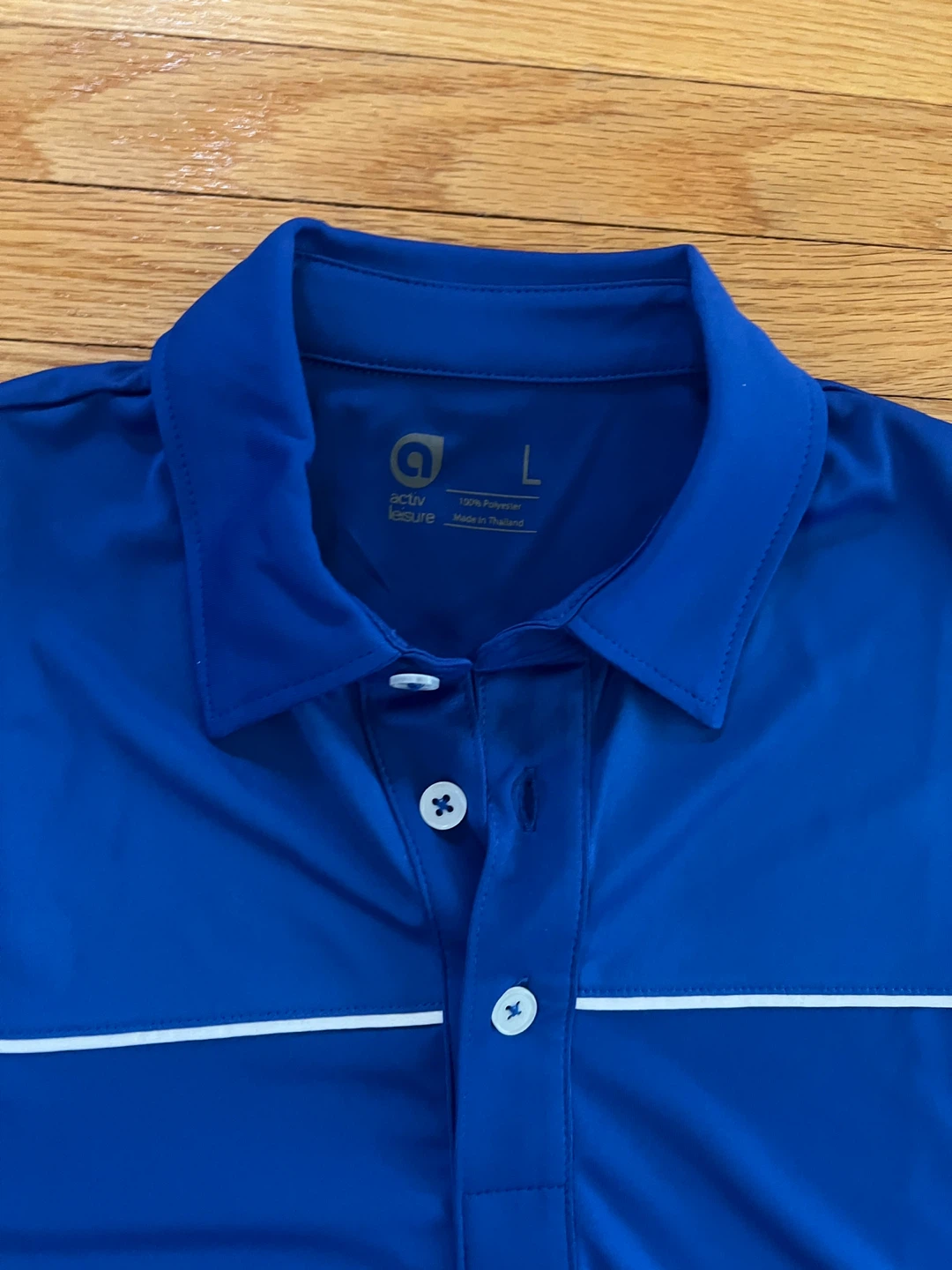 Activ Leisure Men's Polo Tee - Blue - Size L - photo 2