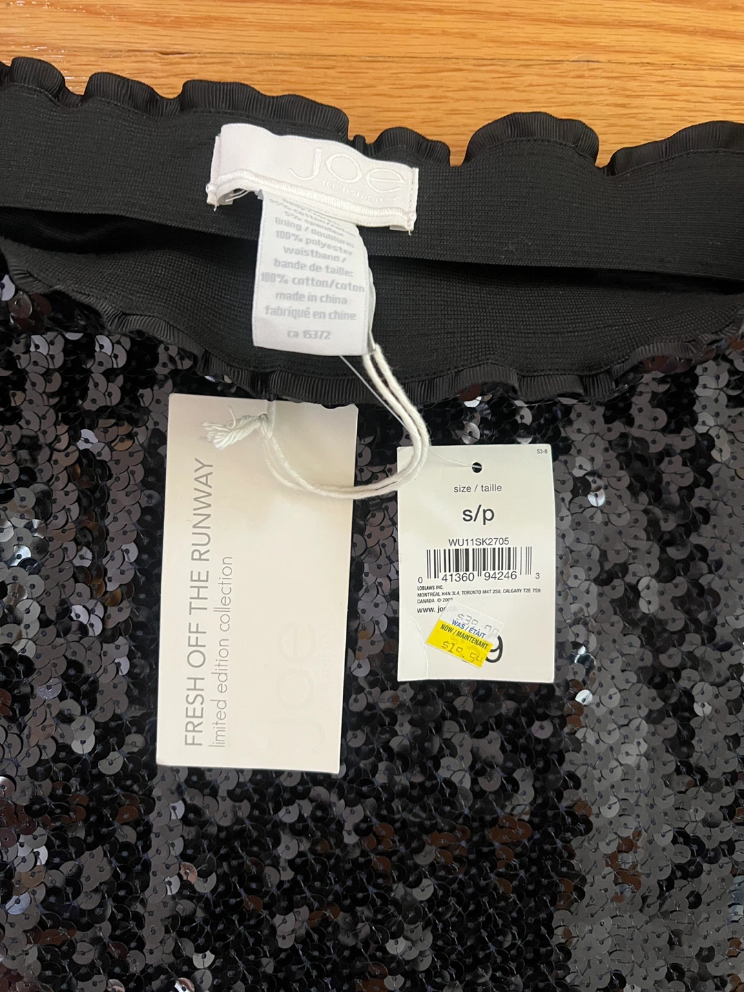 Joe Fresh Black Sequin Skirt - photo 2