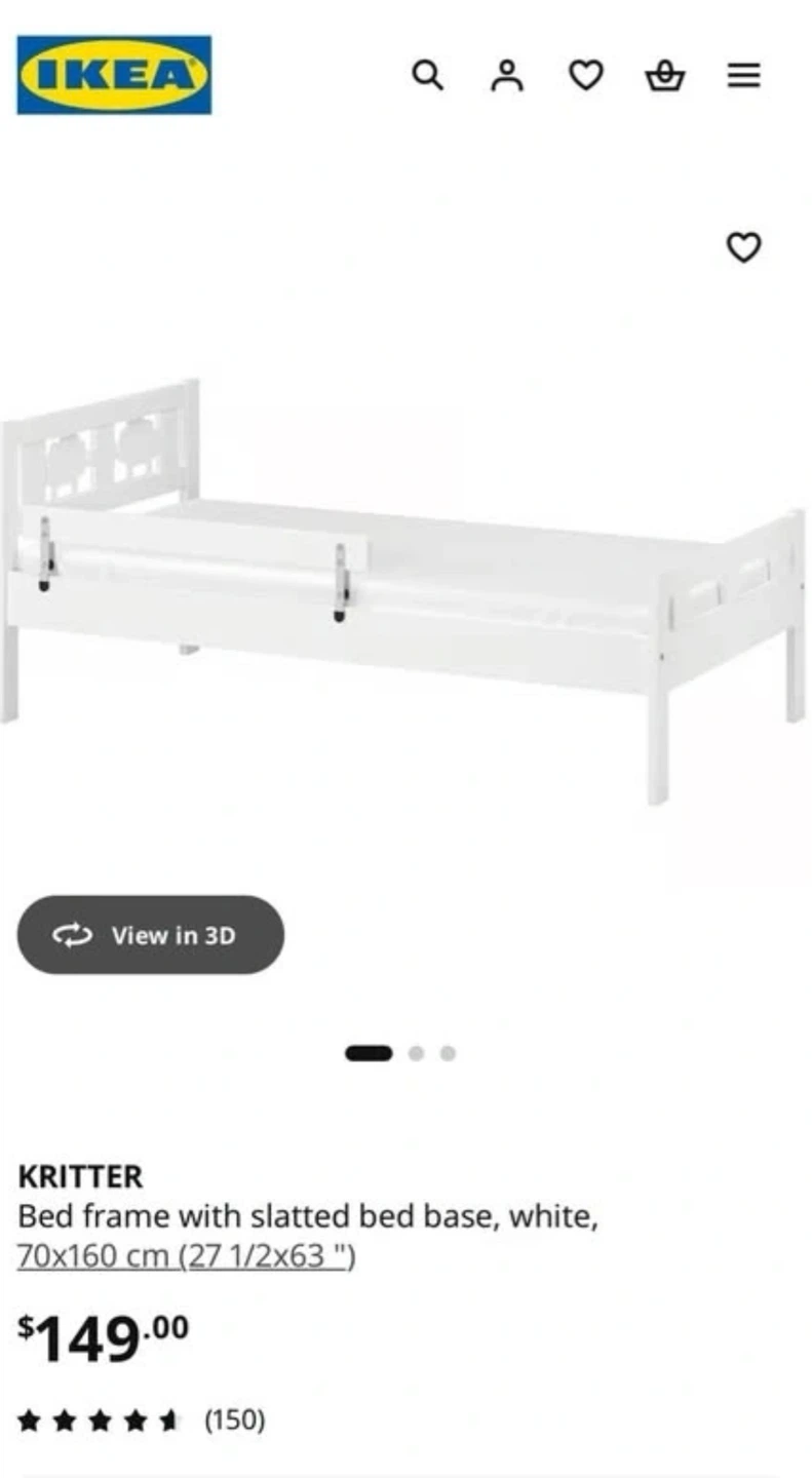 IKEA KRITTER Toddler Bed Frame - photo 4