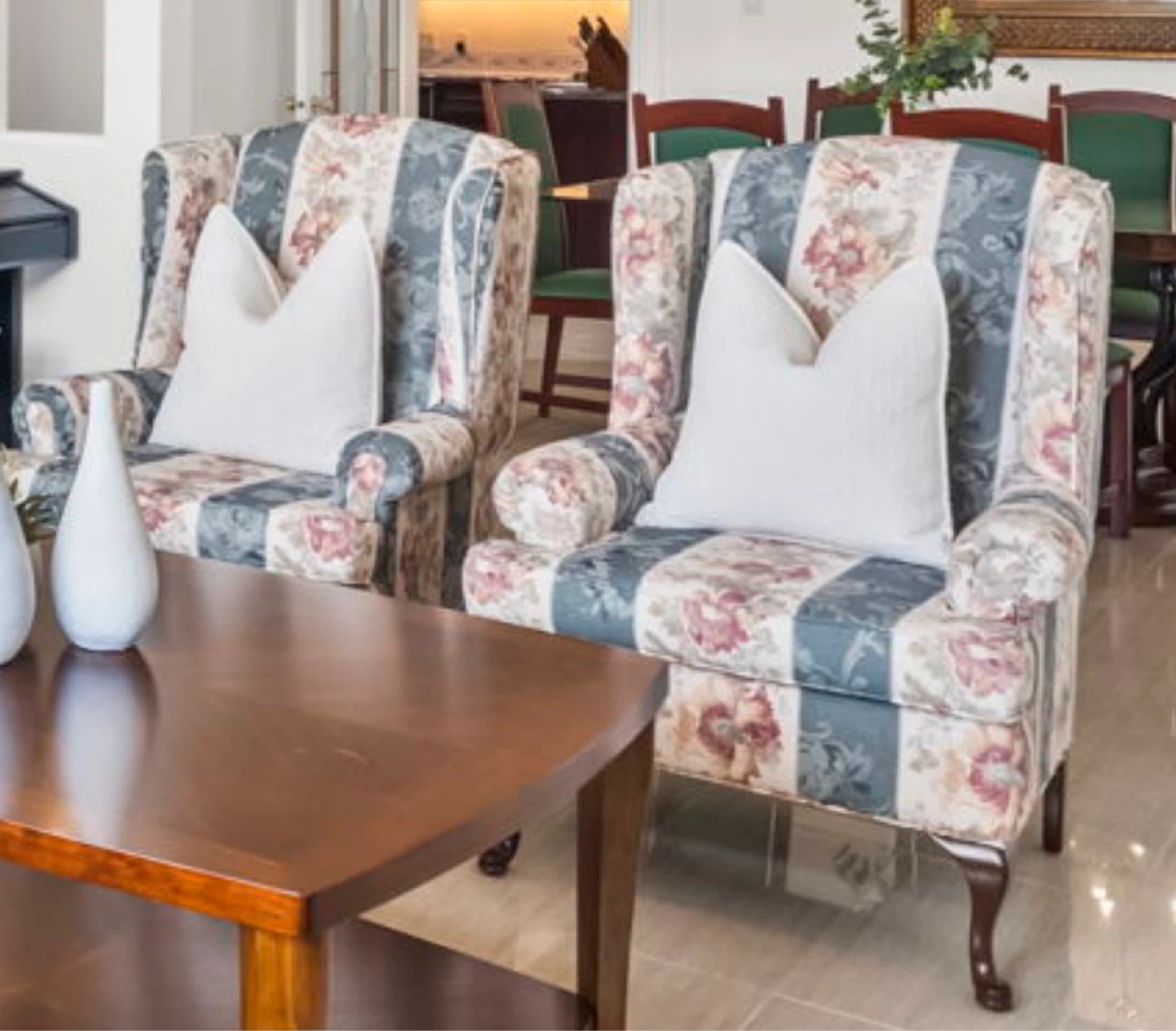 Floral Wingback Chairs (Set of 2; price per piece) - photo 2