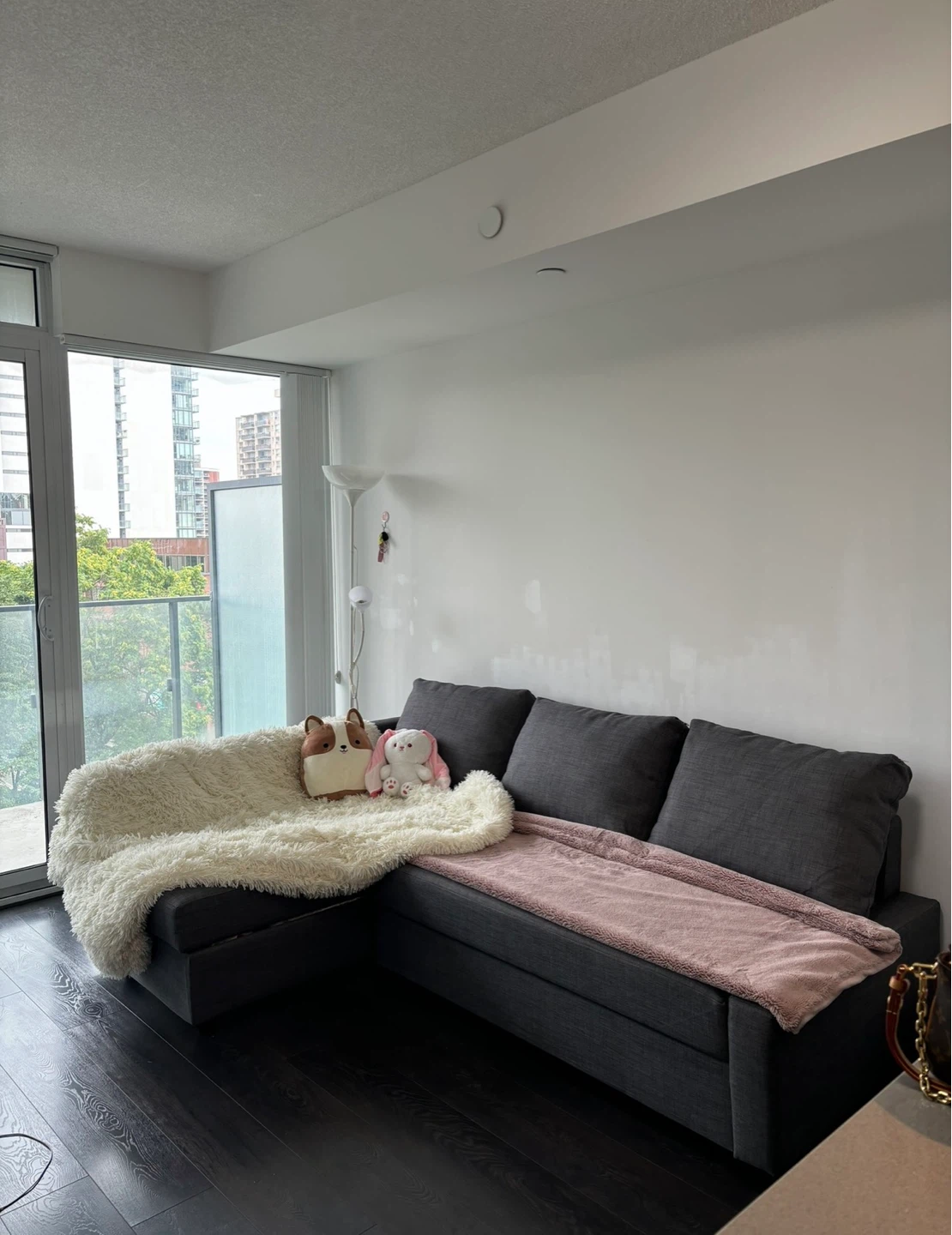 IKEA FRIHETEN Corner Sofa Bed - Dark Grey