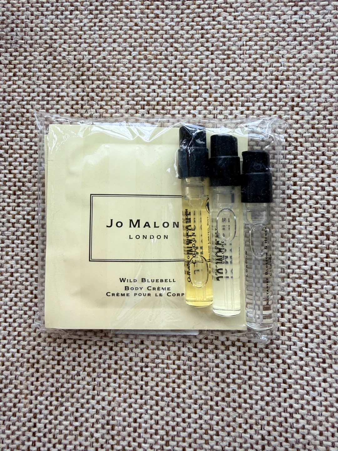 Jo Malone London Body Crème and perfume Samples