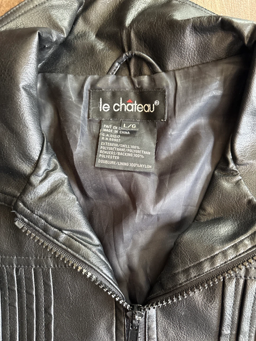 Le Château Faux Leather Jacket L/G - photo 2
