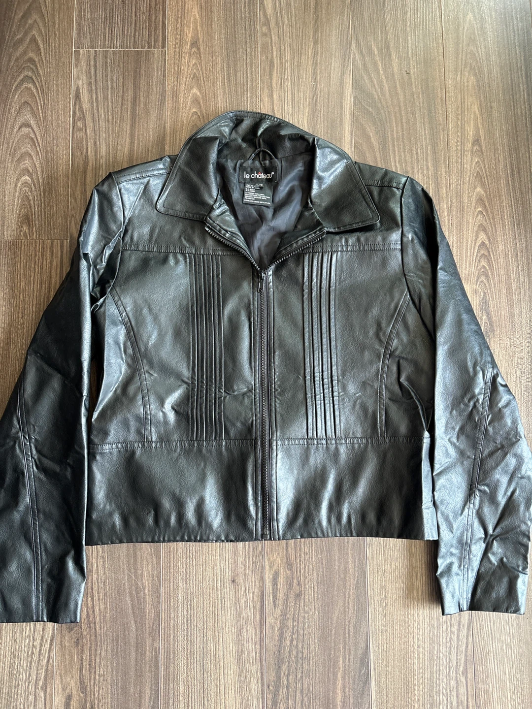 Le Château Faux Leather Jacket L/G