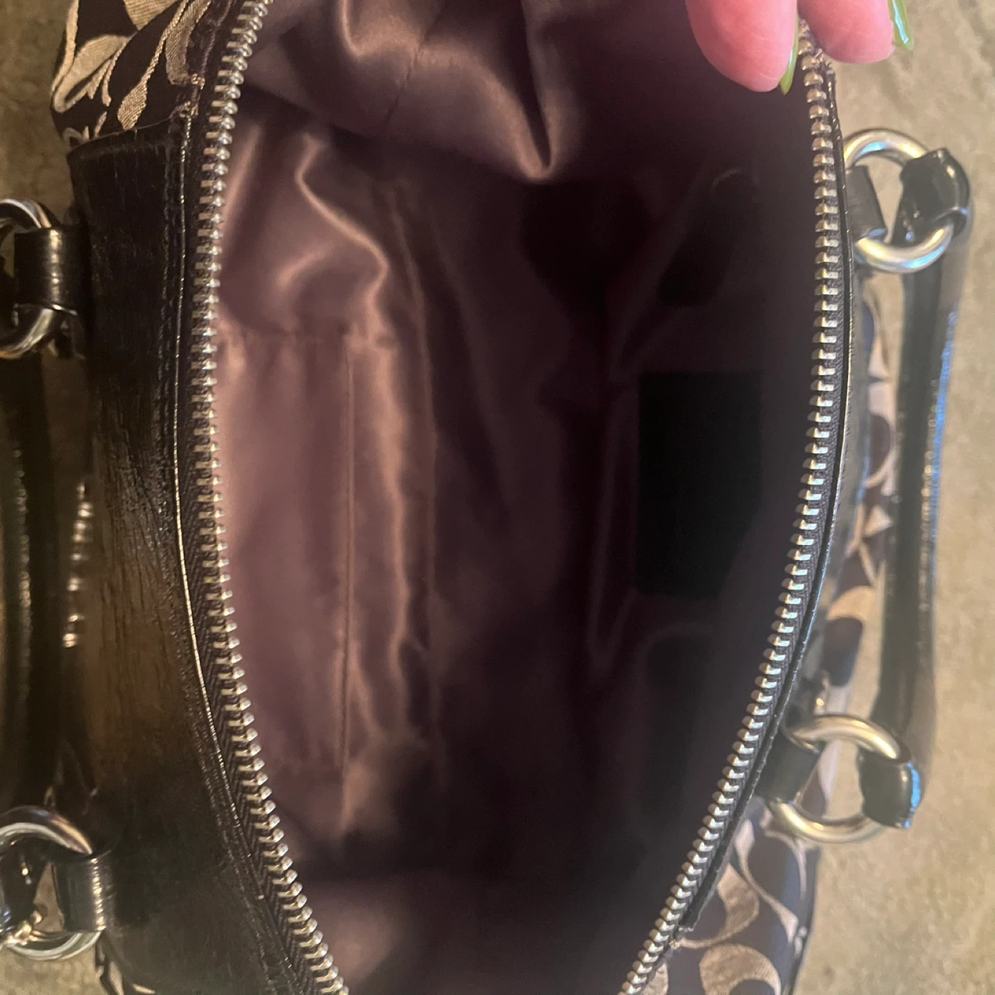 Coach Monogram Satchel Handbag - photo 4