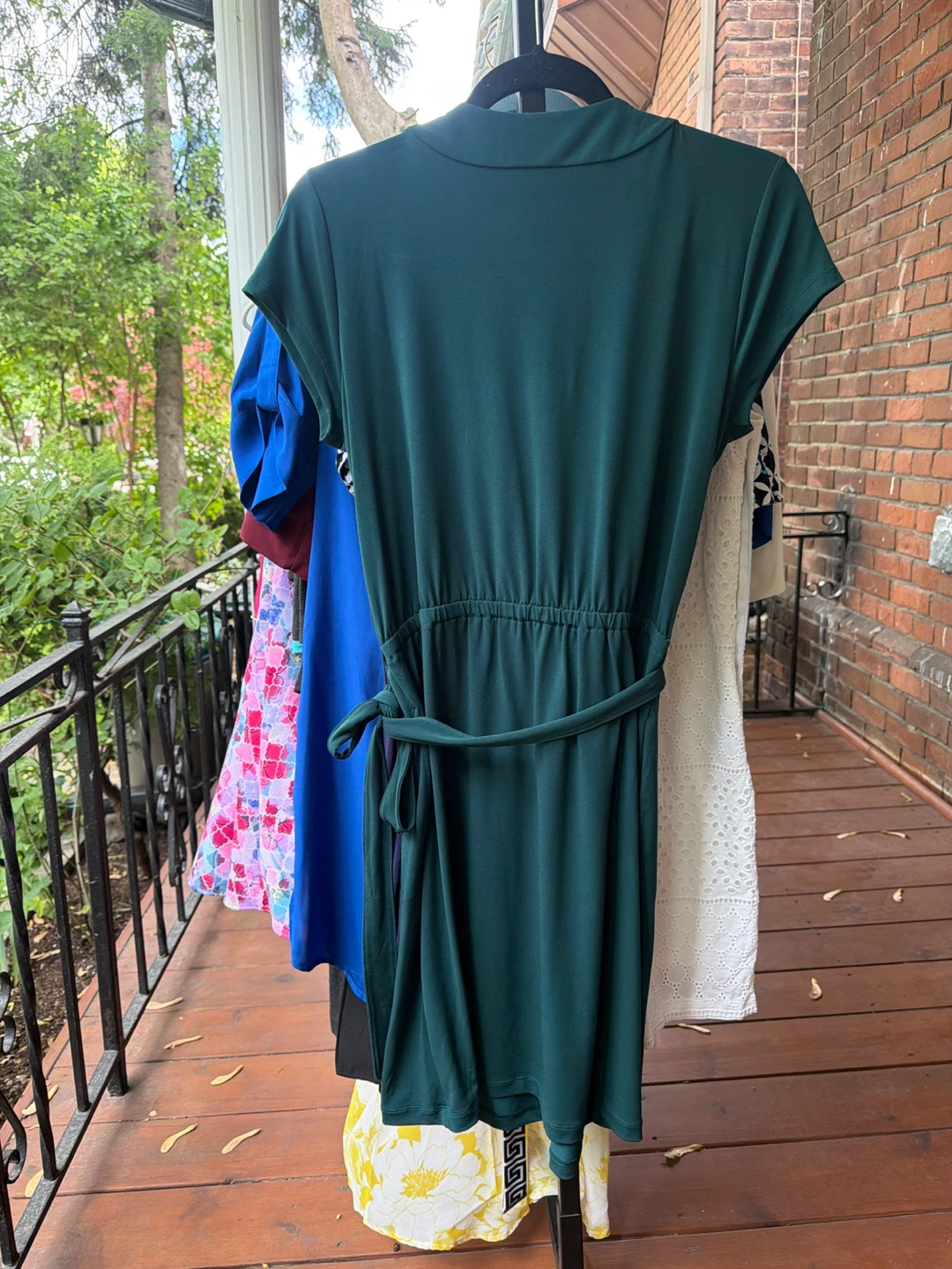 Banana Republic Wrap Dress - Deep Green - photo 2