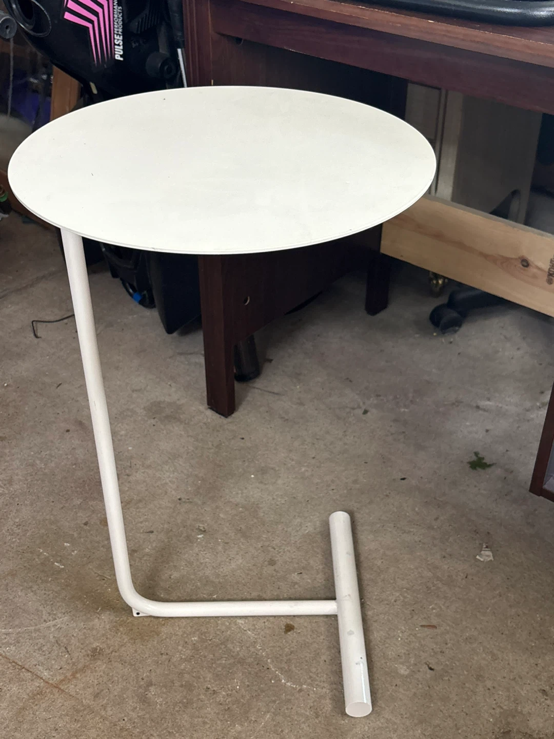 White C-Table Side Table