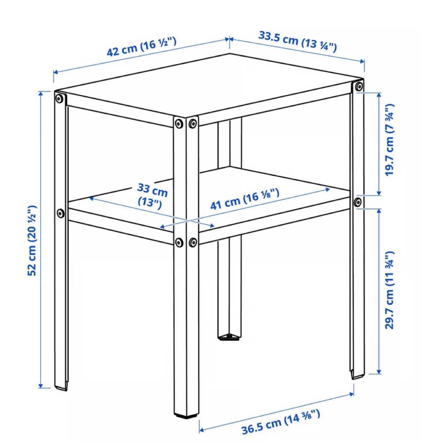 IKEA KNARREVIK Nightstand - Black (2 available) - photo 4