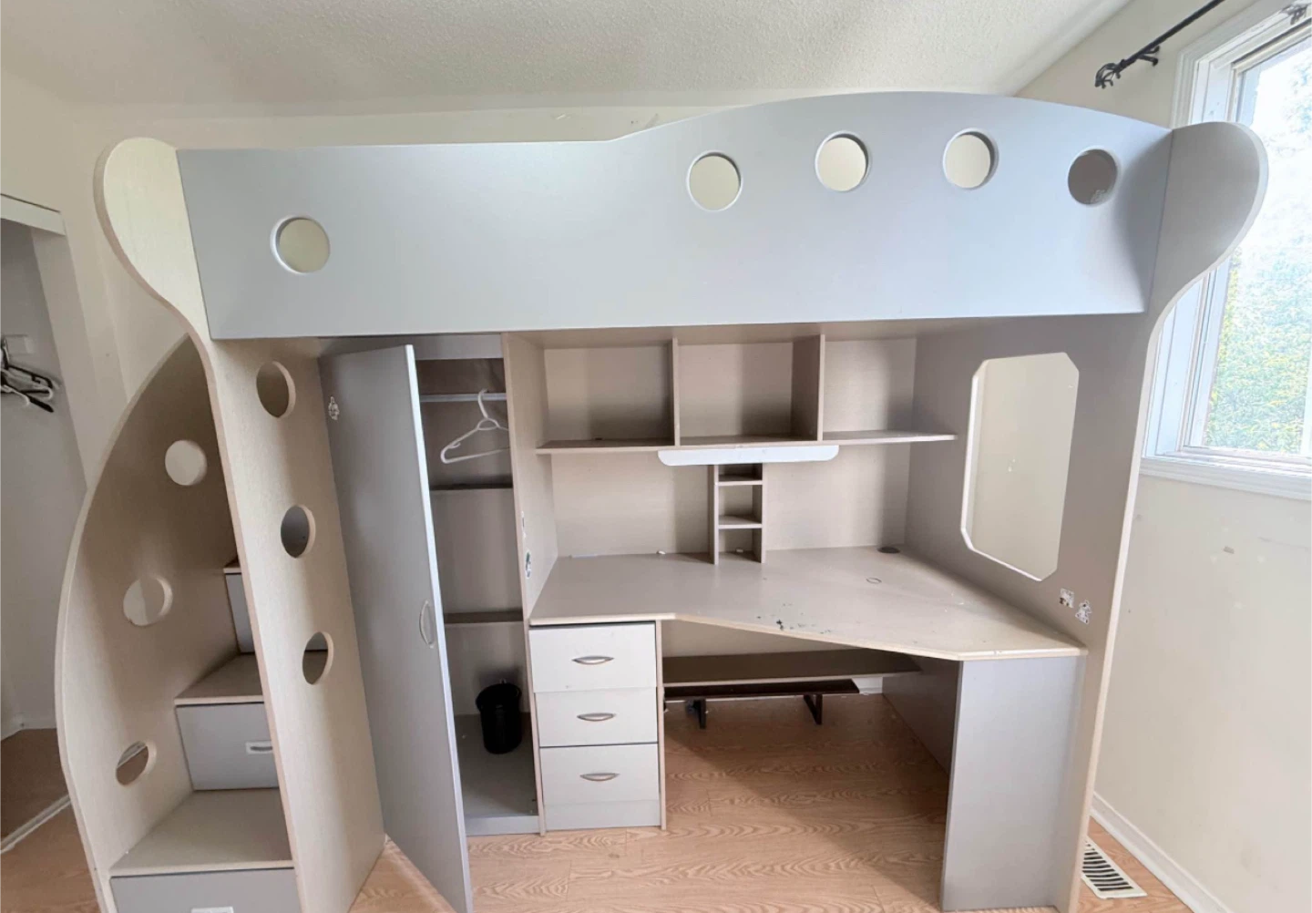 NIKA Loft Bed With Desk and Storage (Twin) - photo 3