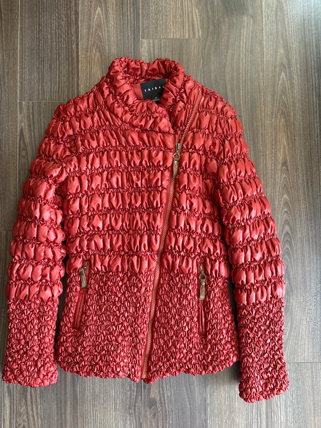 Tribal Red Puffer Jacket