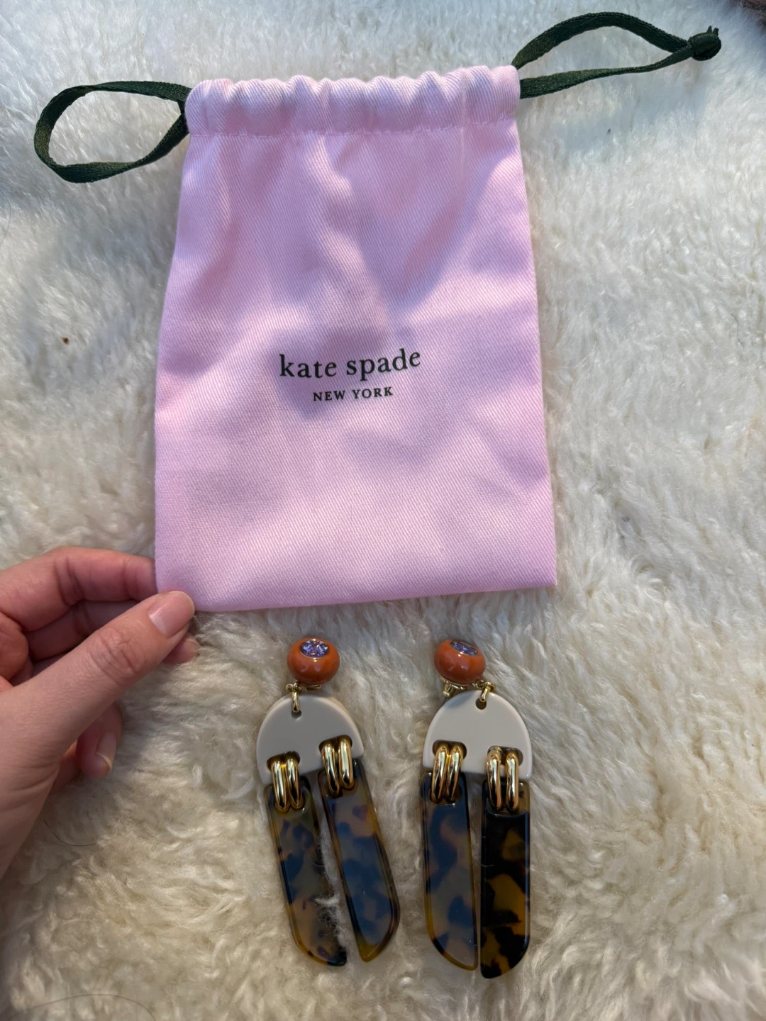 Kate Spade Dangle Earrings with Pouch - photo 2