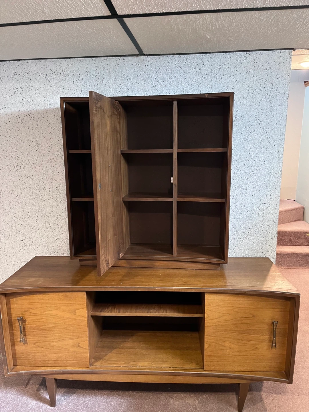 Mid-Century Modern Wood Sideboard Cabinet - photo 3