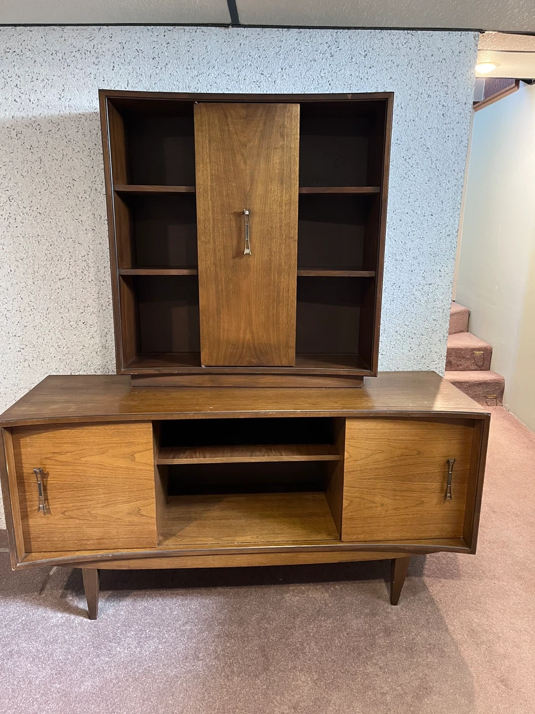 Mid-Century Modern Wood Sideboard Cabinet - photo 2