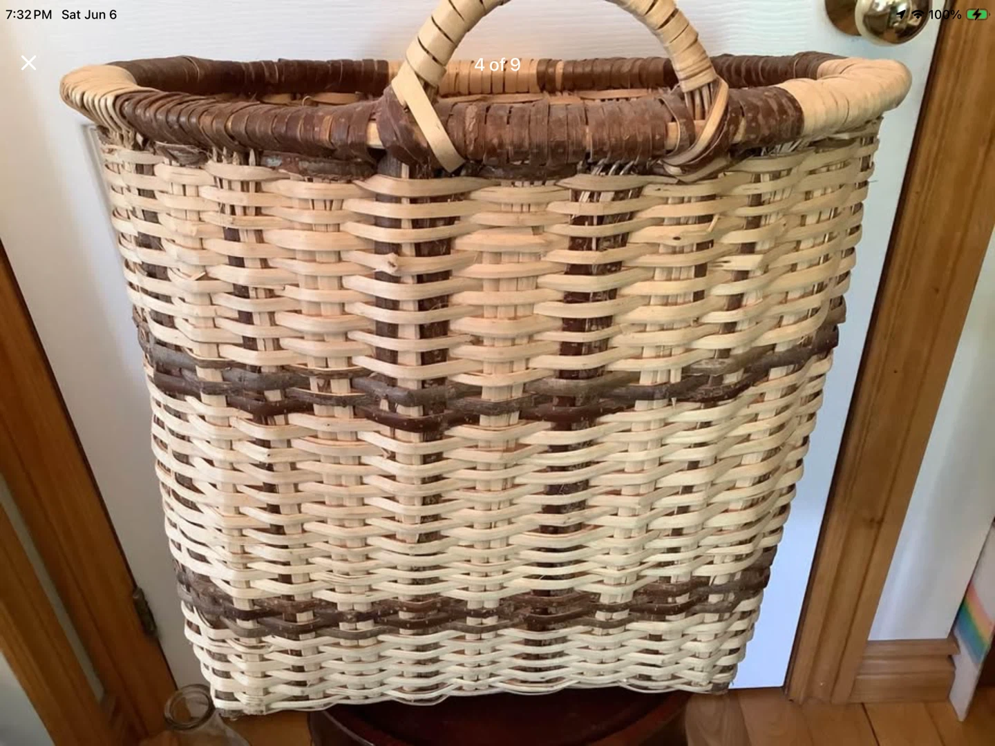 #1 Vt Romanian Split Hazel Frame Basket 🐞 - photo 4
