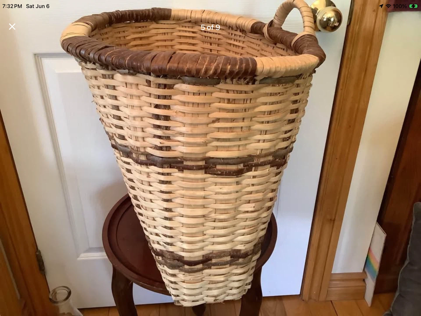 #1 Vt Romanian Split Hazel Frame Basket 🐞 - photo 5