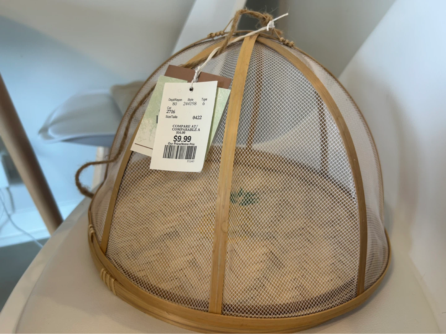 Bamboo Mesh Food Cover with Pineapple Design