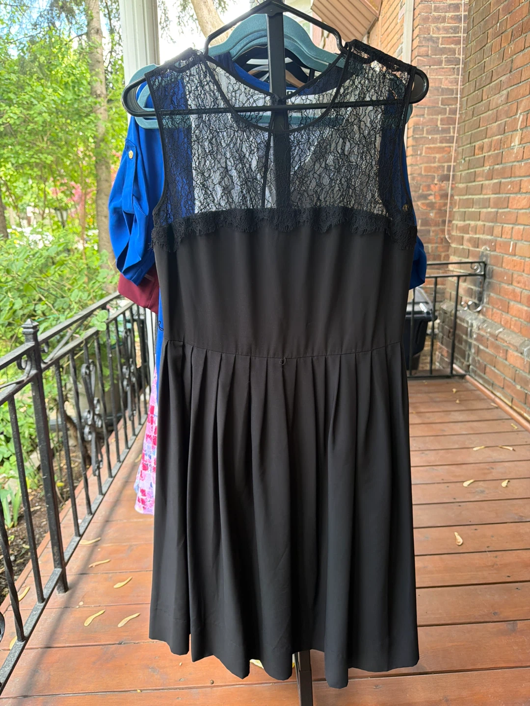 Black Lace Detail Dress